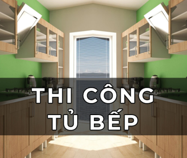 Thi Công Tủ Bếp Gỗ Công Nghiệp